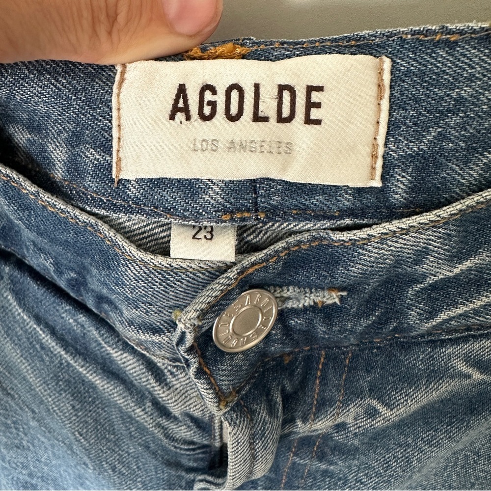 AGOLDE Ellis Trouser Jeans – Baffle, Wide Leg, Made in USA size 23 - Picture 3 of 15